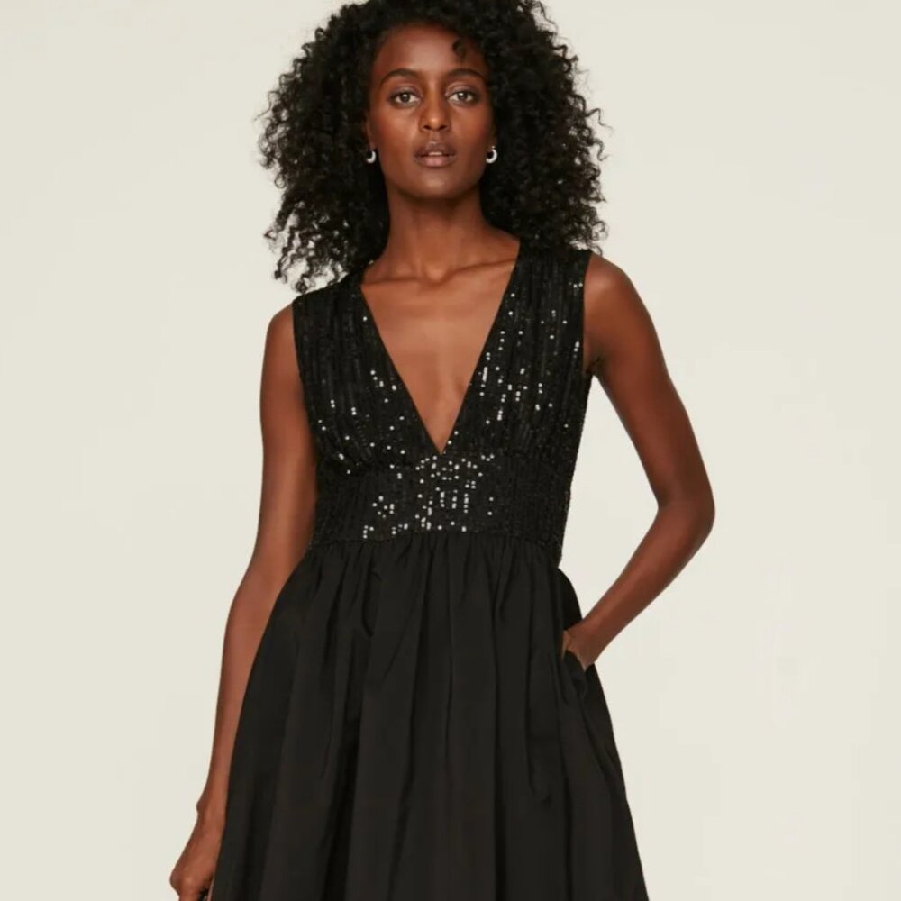 LDT Sequin Top Midi Dress Size 4